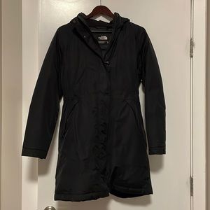 North Face arctic parka with detachable faux fur-lined hood